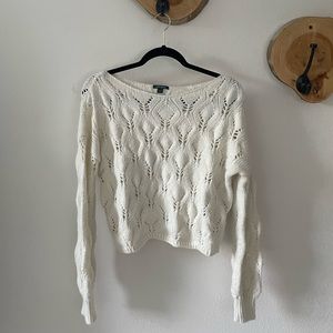 Sweet White Knit Sweater | TARGET WILD FABLE BRAND